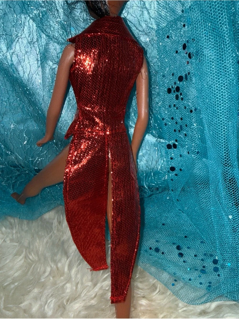 Mattel Barbie Vinatge red coat tail sparkle